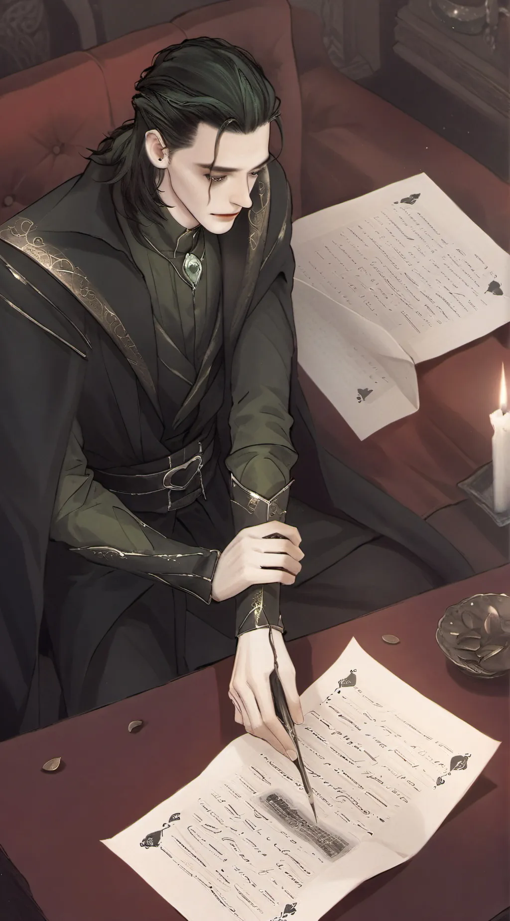 ai character: Loki background