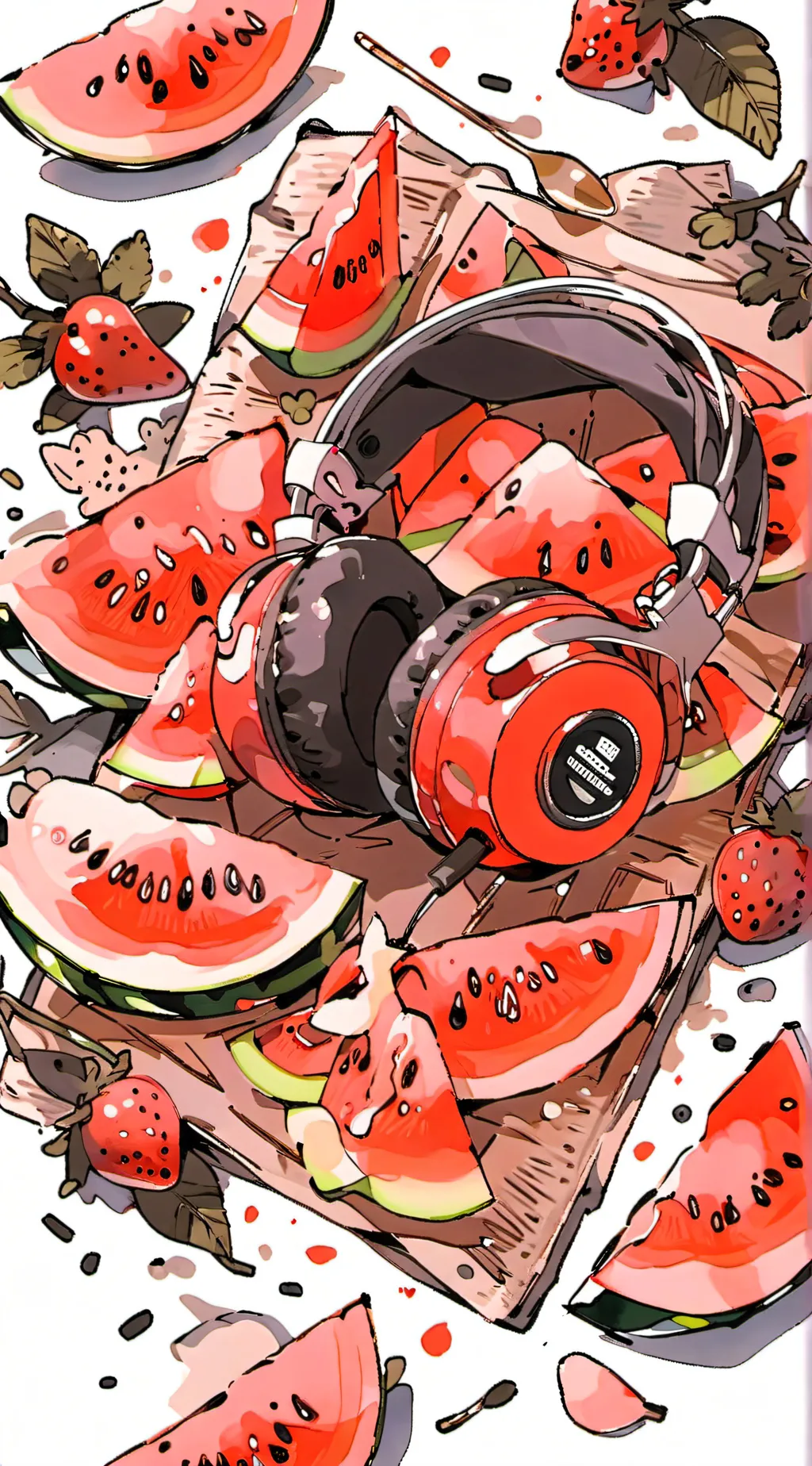 ai character: dj арбуз background