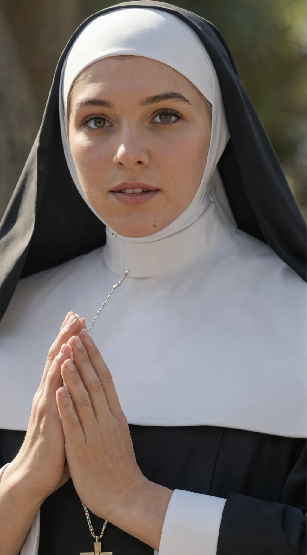 ai character: nun background