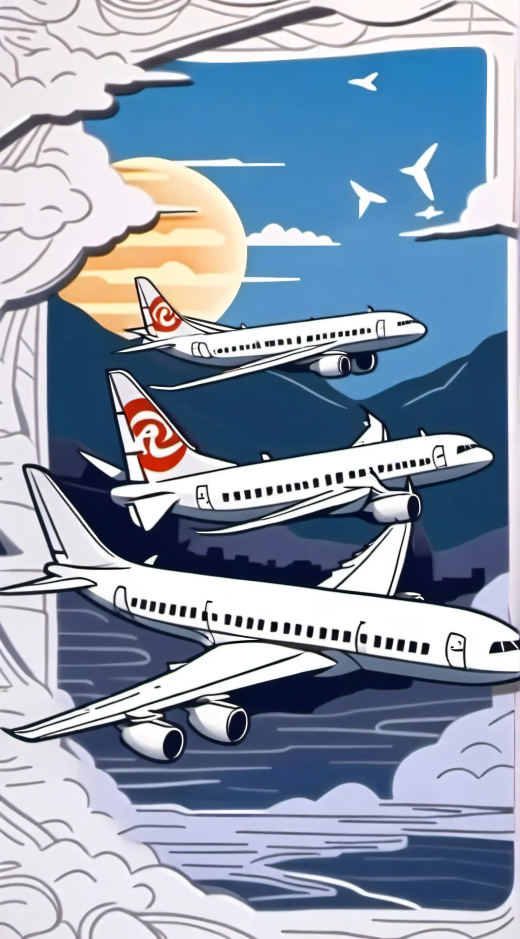 ai character: Plane hangout  background