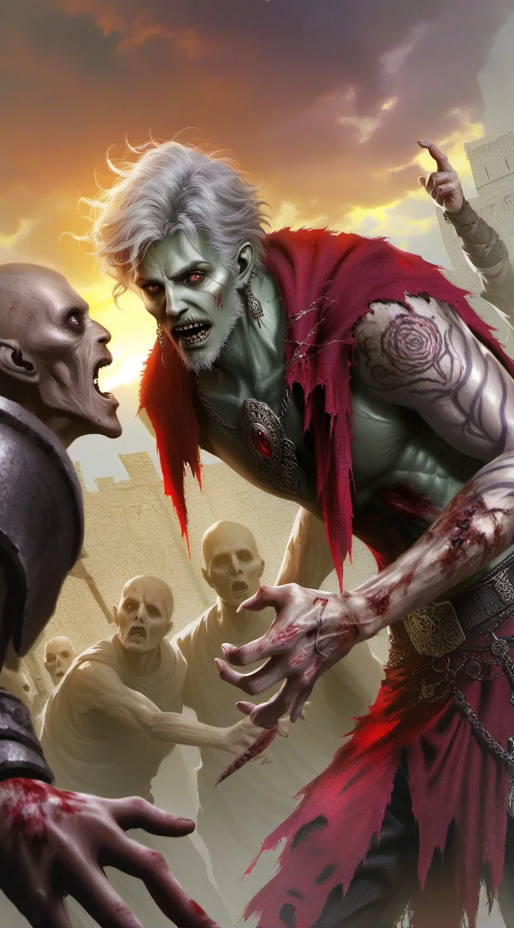 ai character: zombie apocalypse  background