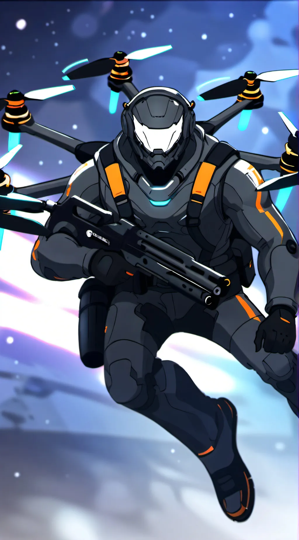 ai character: Murder drones 10 background