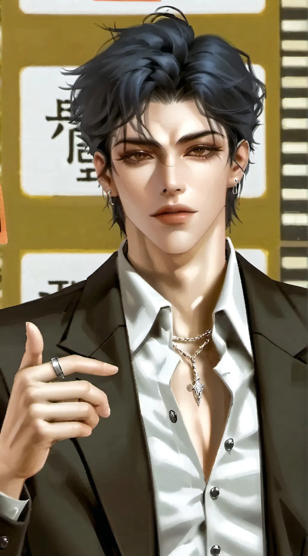 ai character: Mafia bf- Damien background