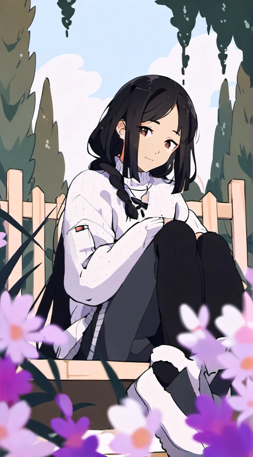 ai character: Beautiful life background