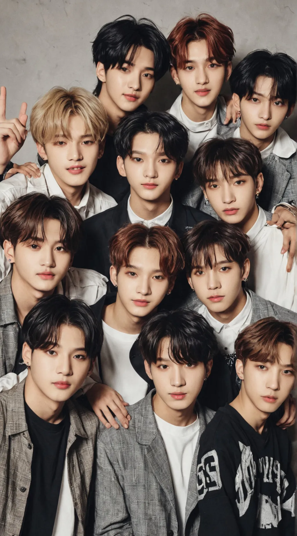 ai character: straykids y BTS  background