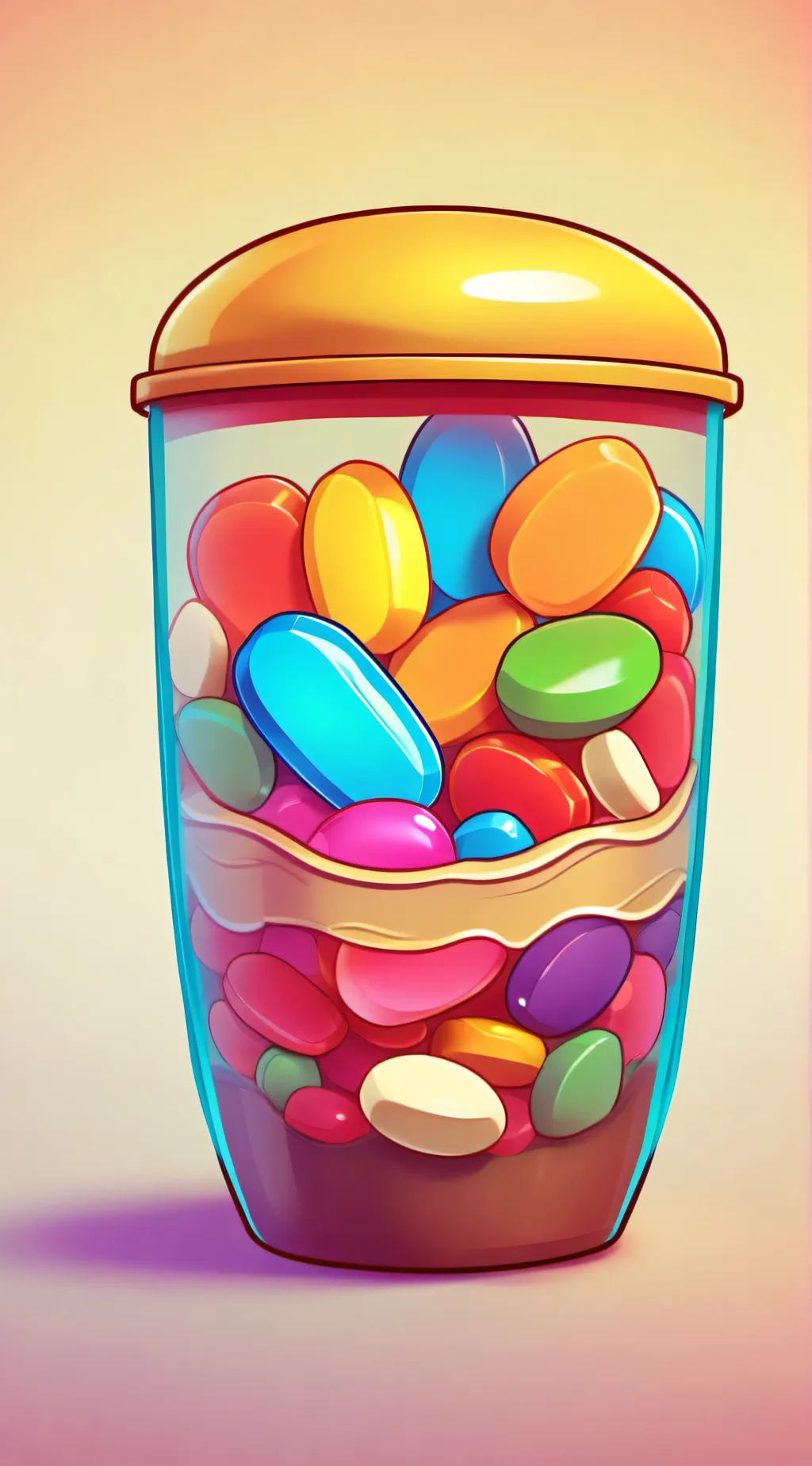 ai character: jelly Bean background