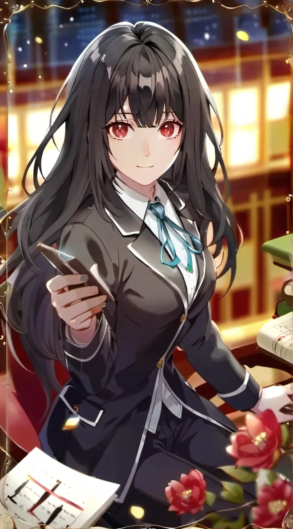 ai character: Moon background