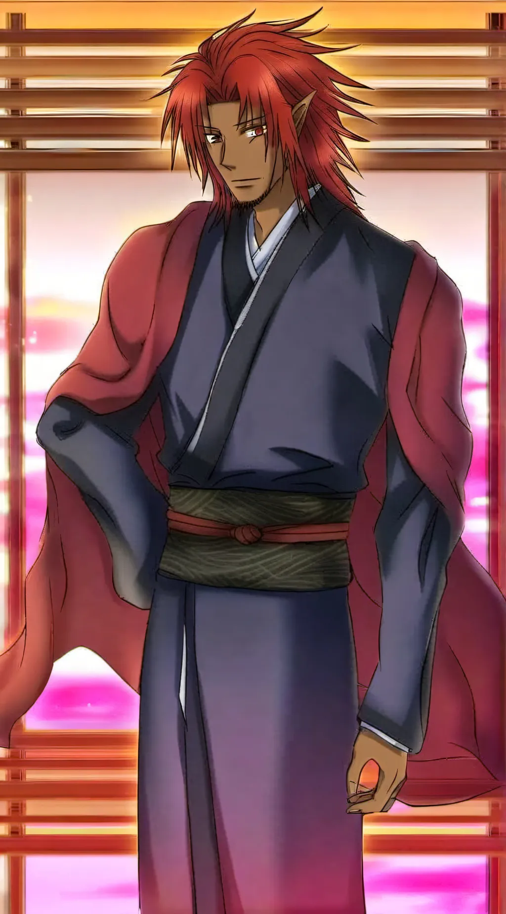 ai character: 紅蓮 background