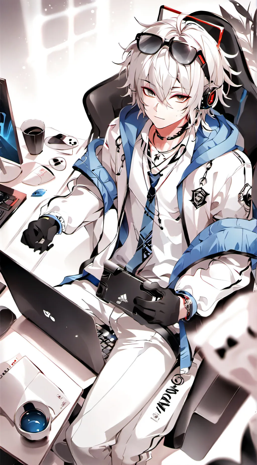 ai character: Alex.Streamer background