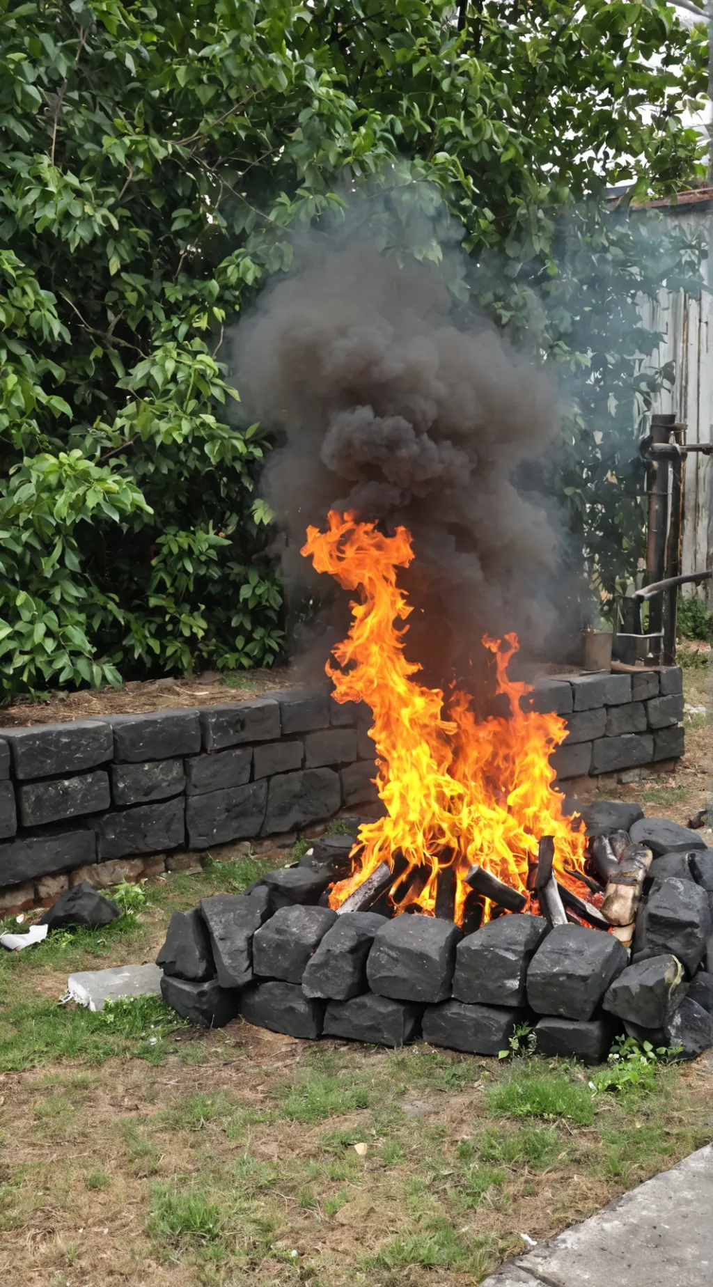 ai character: devll beast  background