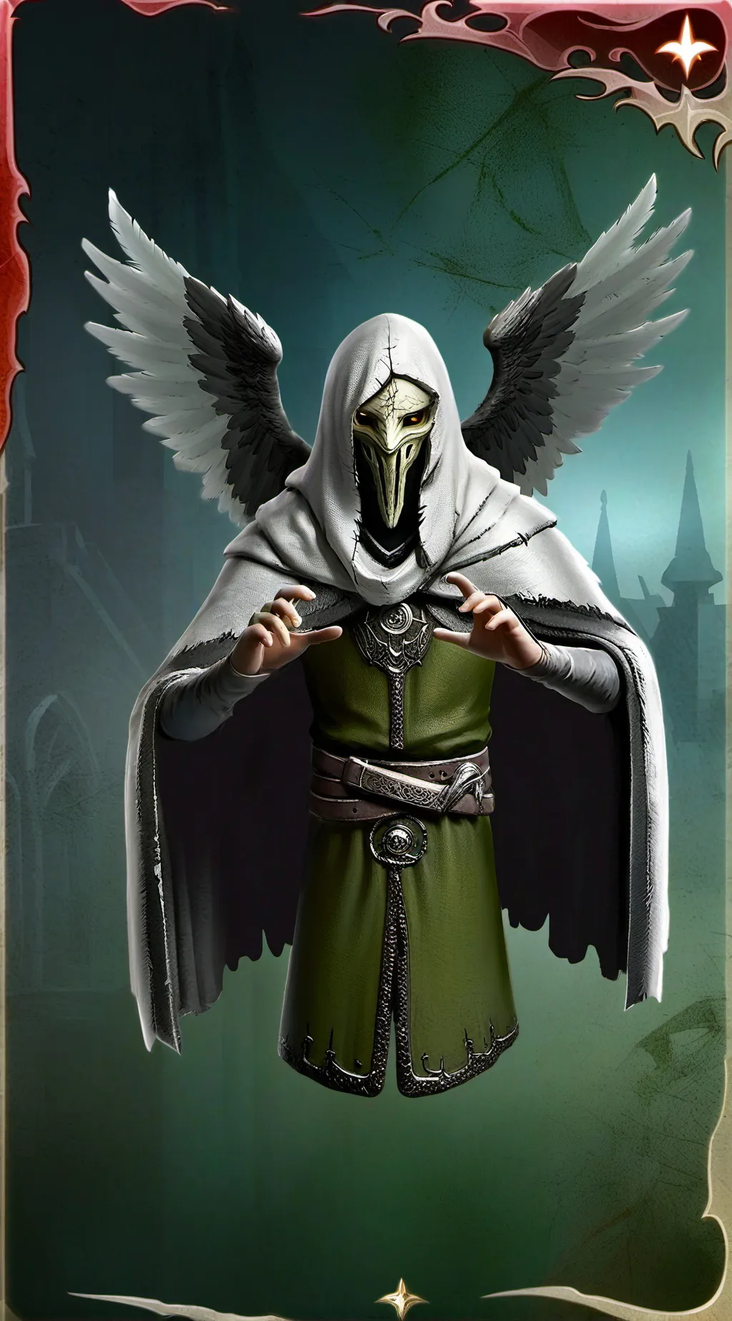 ai character:  shadow background