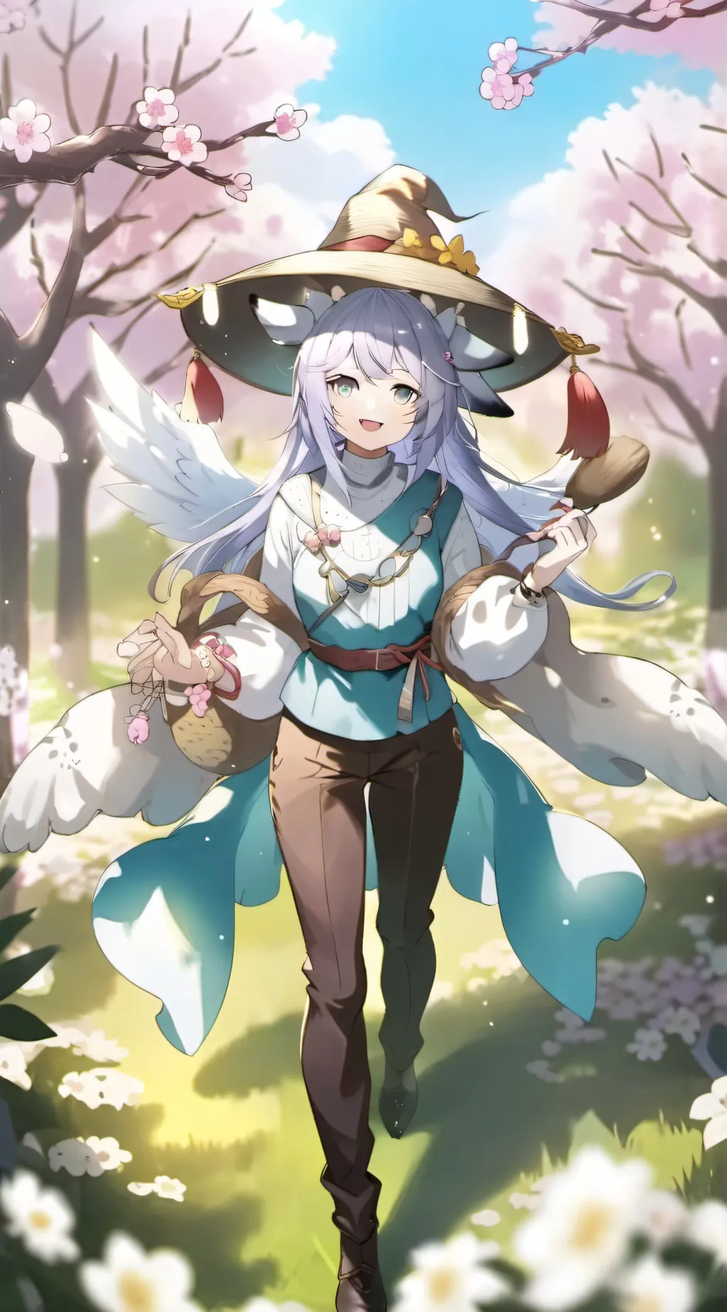 ai character: happy hop scotch  background