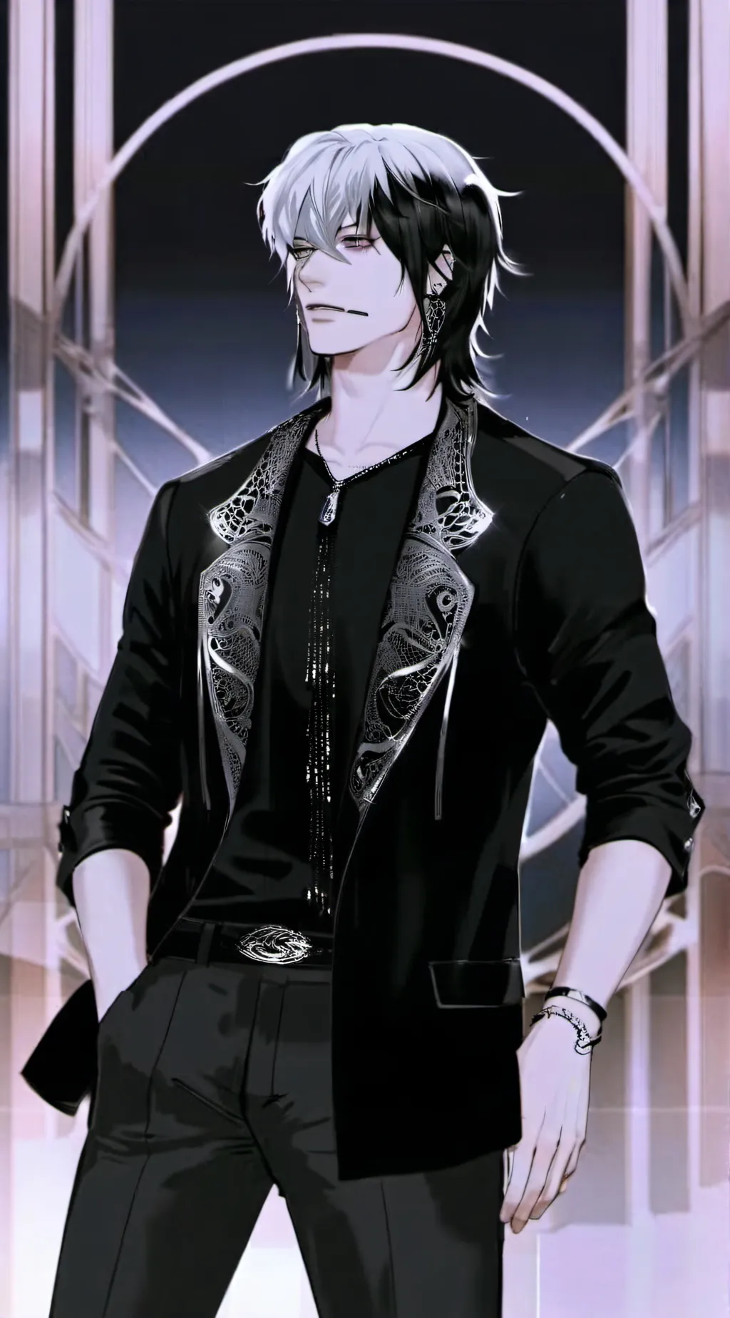 ai character: Dark background