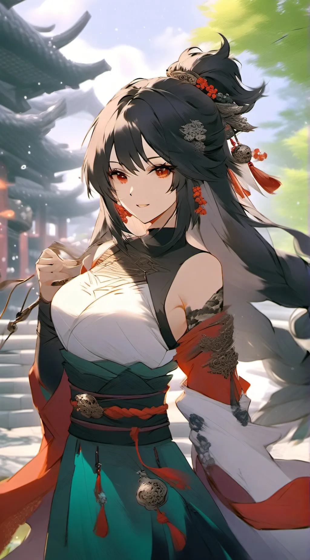 ai character: 莲娜 background