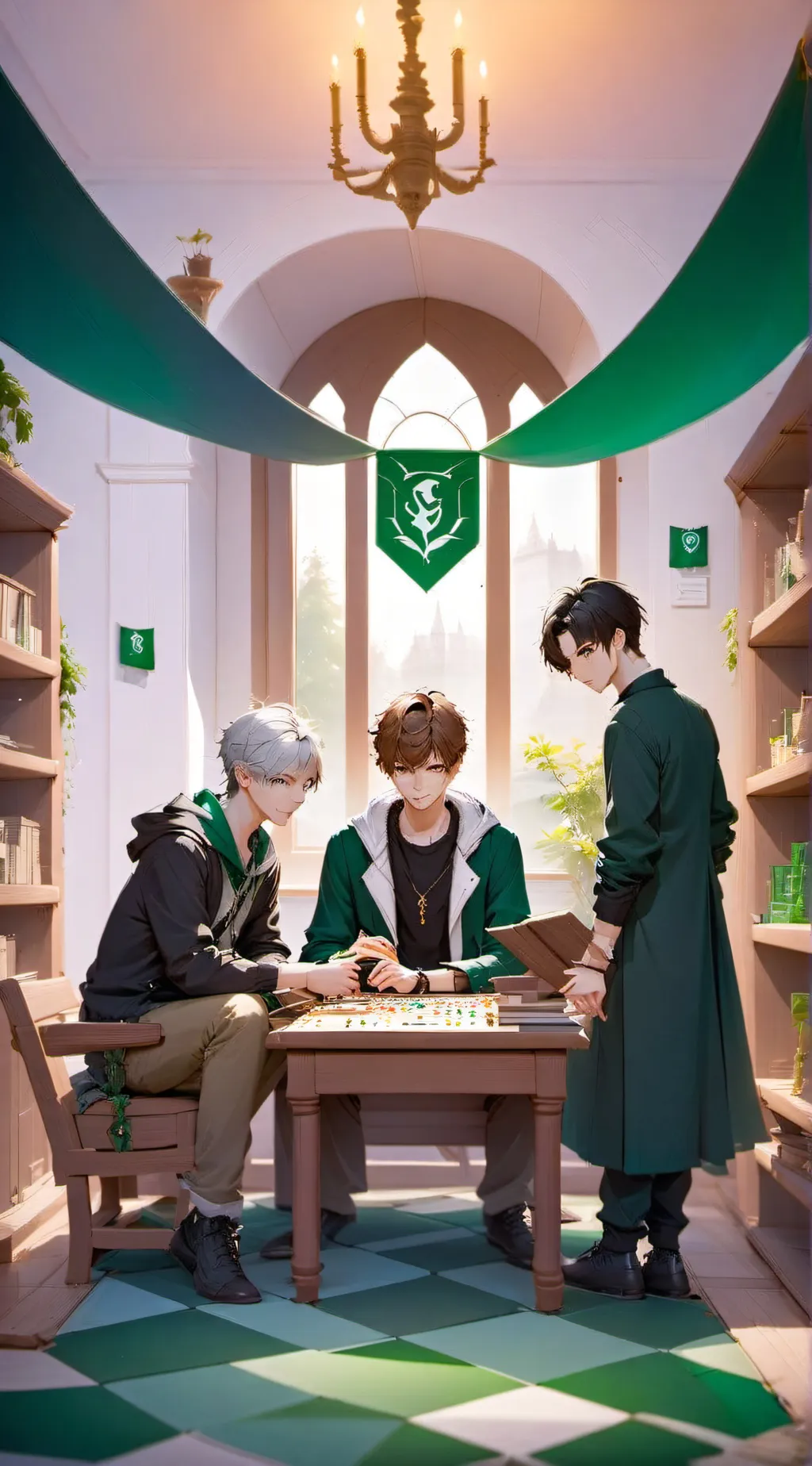 ai character: slytheryn boys background