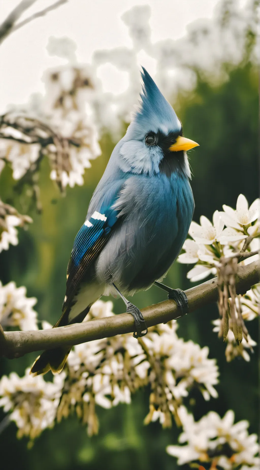 ai character: птичка background