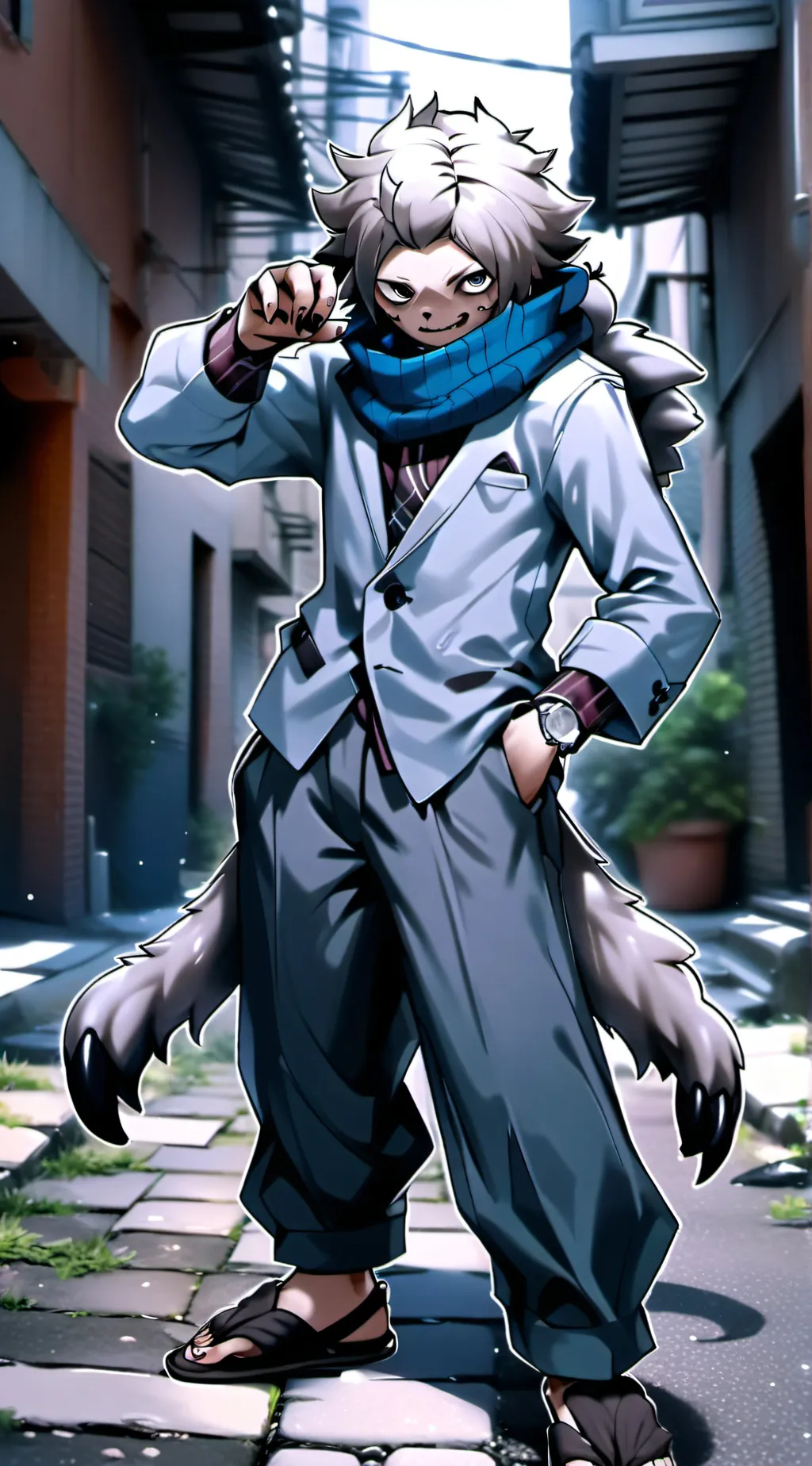 ai character: Lazzzalothl  background