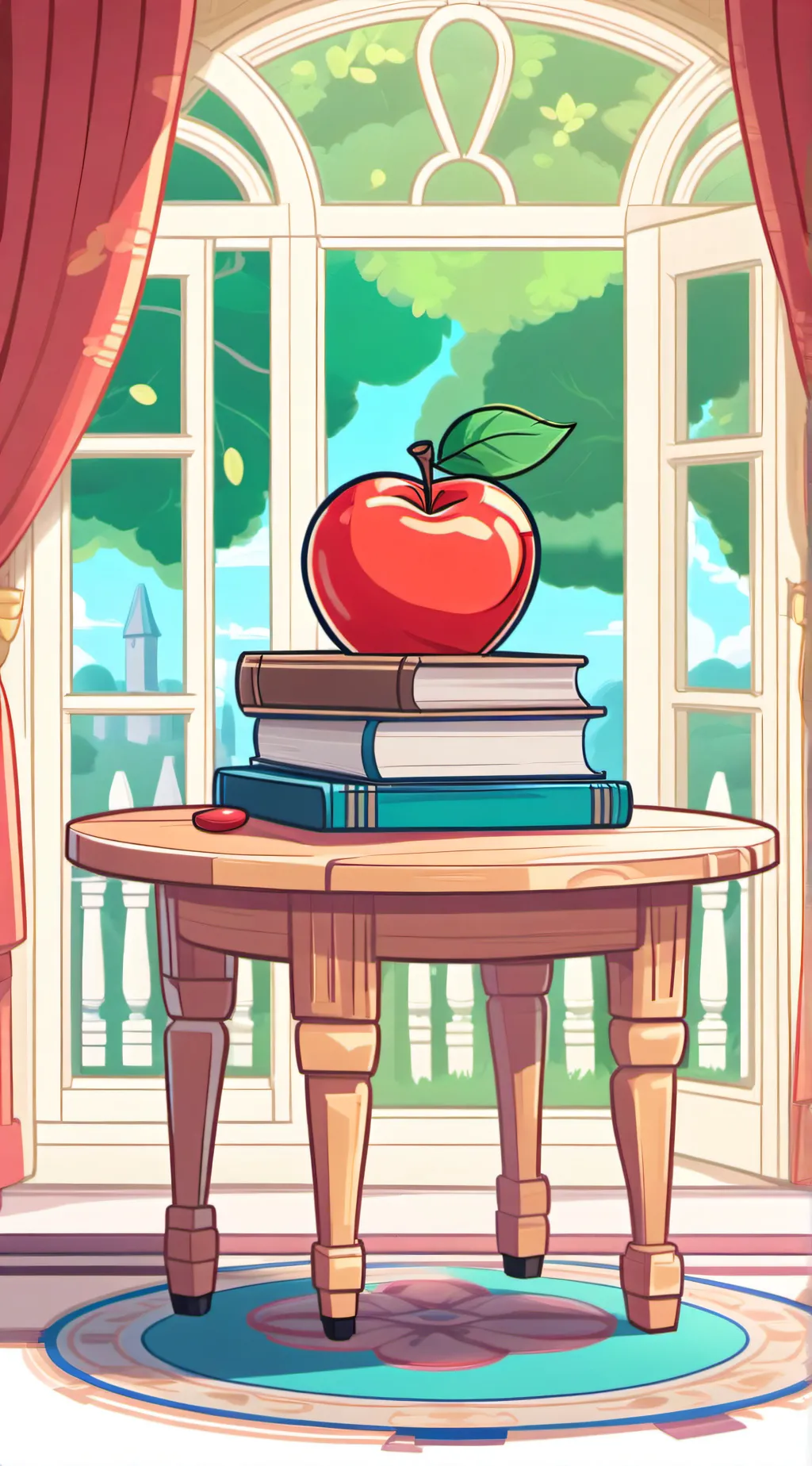 ai character: Apple 🍎 background