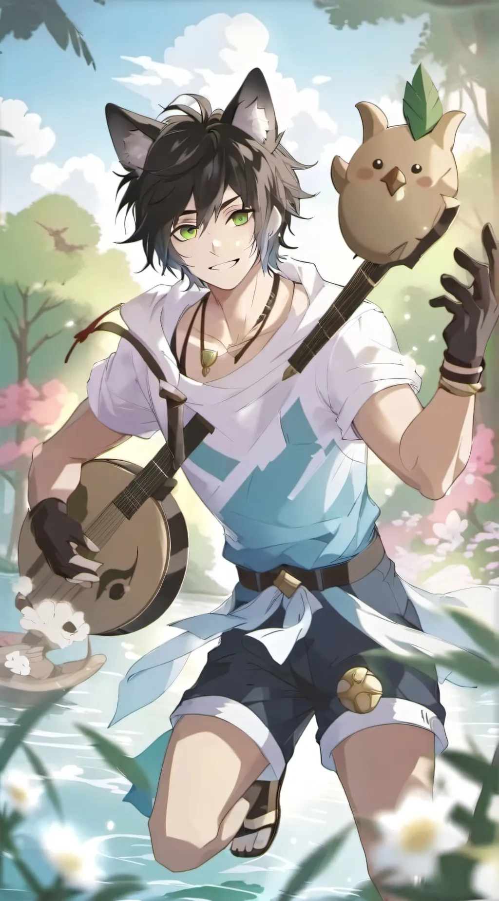 ai character: Ein background