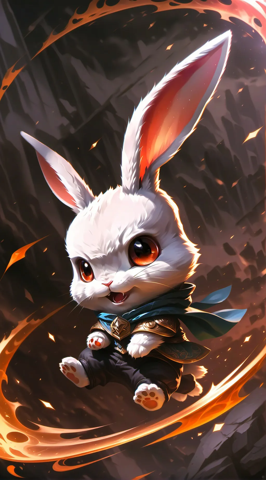 ai character: Bunny infection background