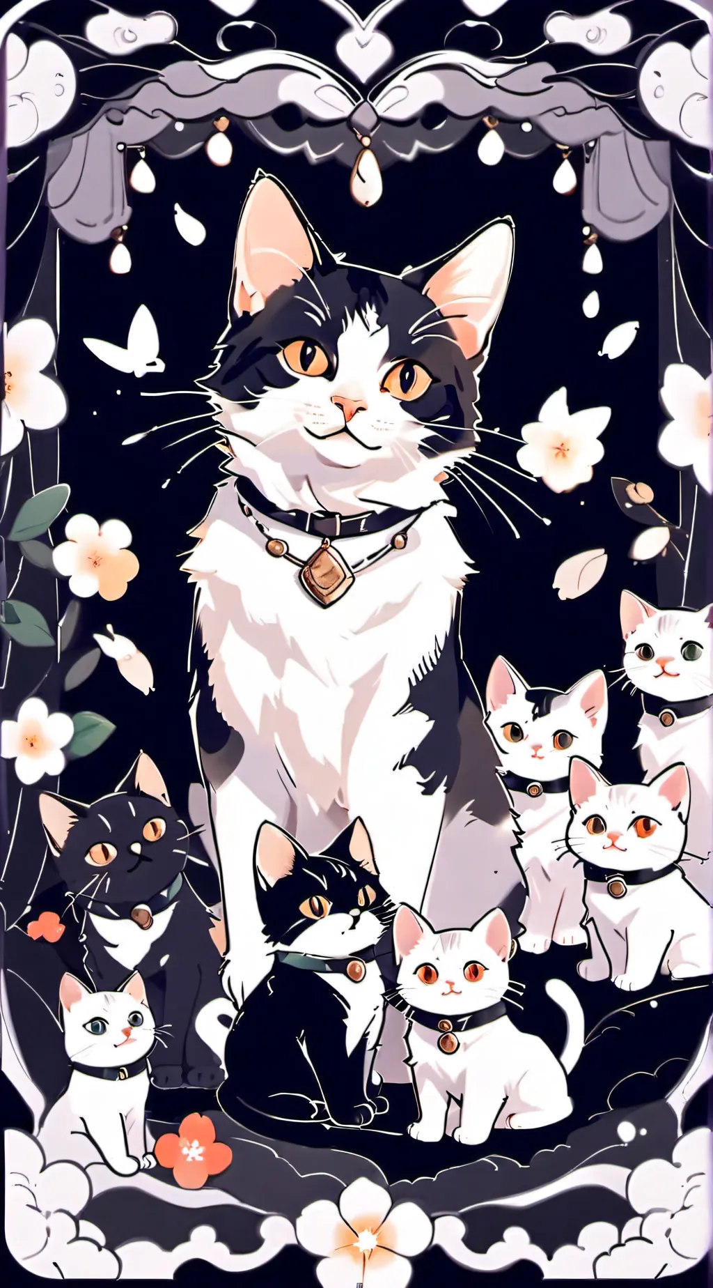 ai character: Babysitting cats background