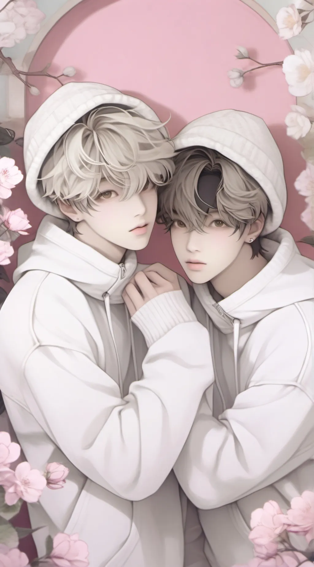 ai character: cute twins boys💮 background