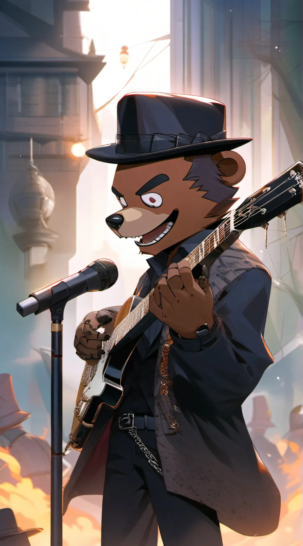 ai character: Drunk Freddy  background