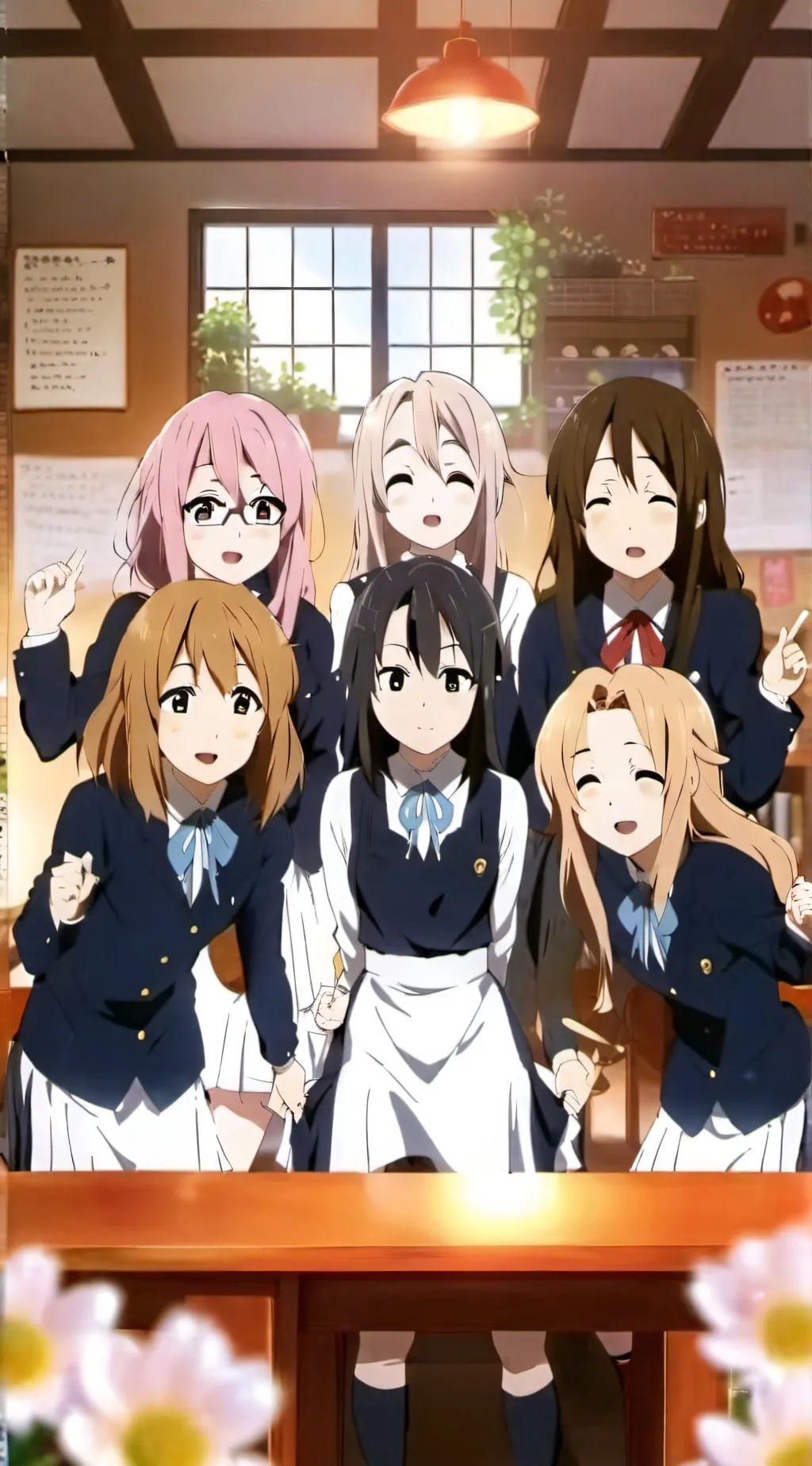 ai character: girls school background