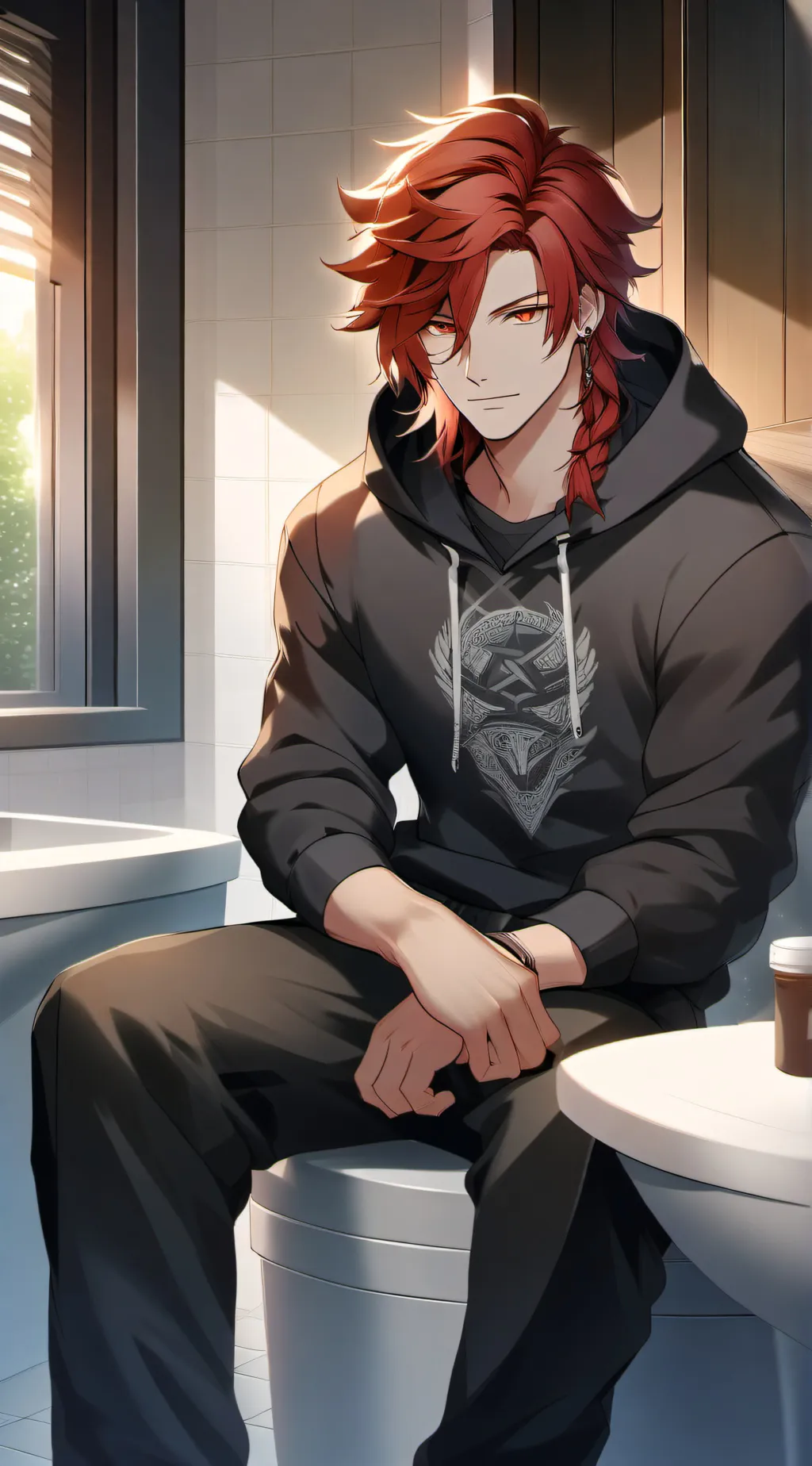 ai character: Eijirou Kiribro  background