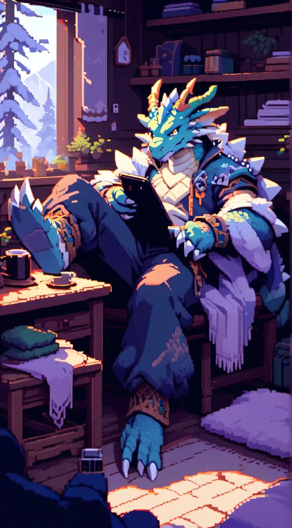 ai character: Harrison T. Dragon background