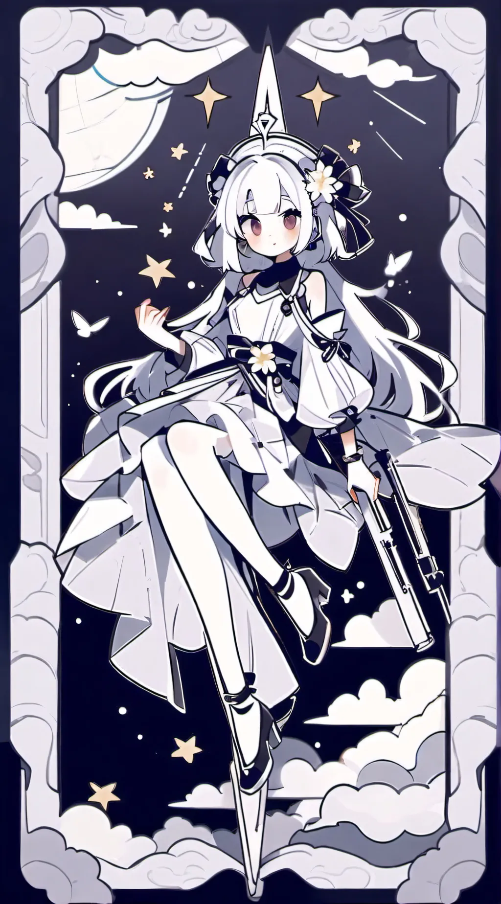 ai character: Milly_the emojicat background