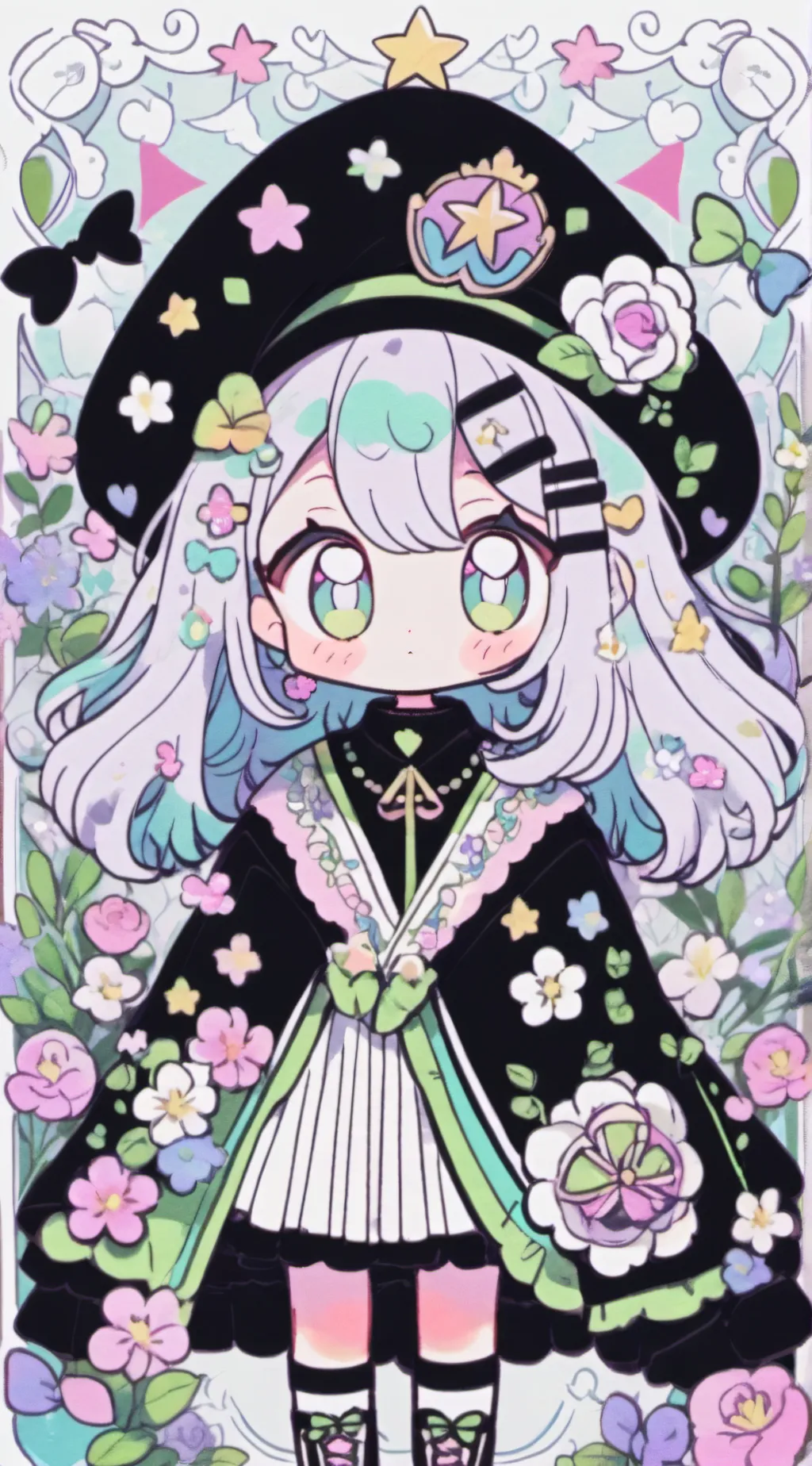 ai character: jjk and naruto background