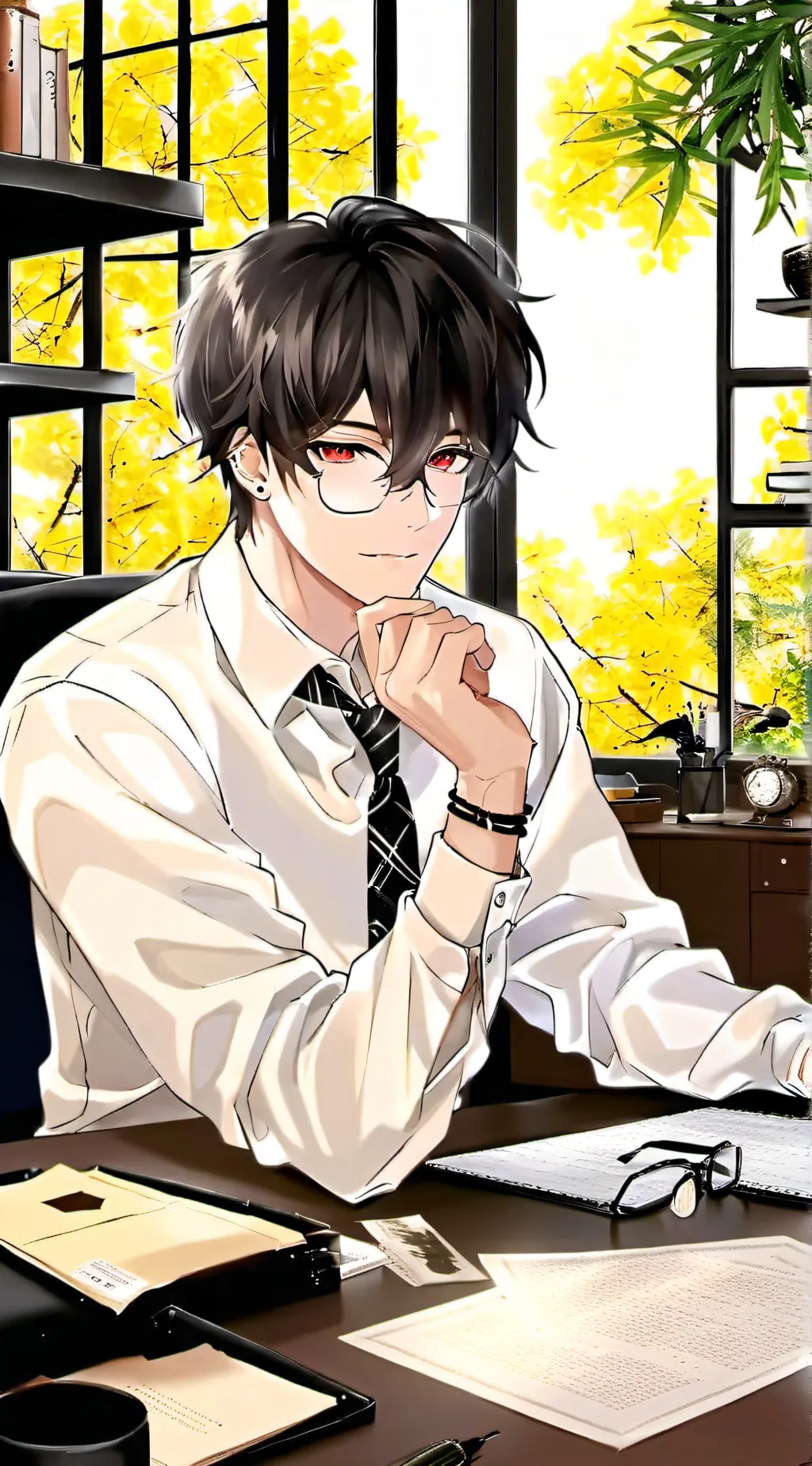 ai character: ᰔᩚHAELෆ background