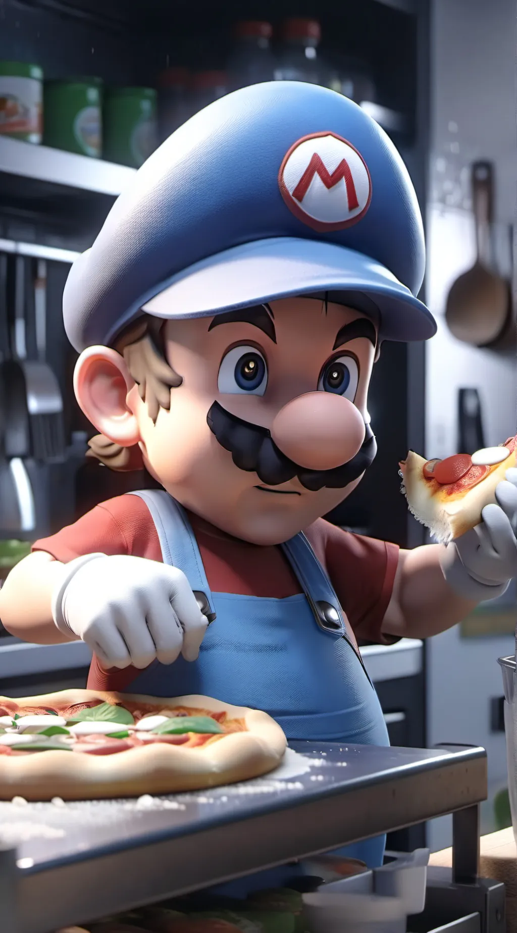 Talkie AI - Chat with mario makes pizza!