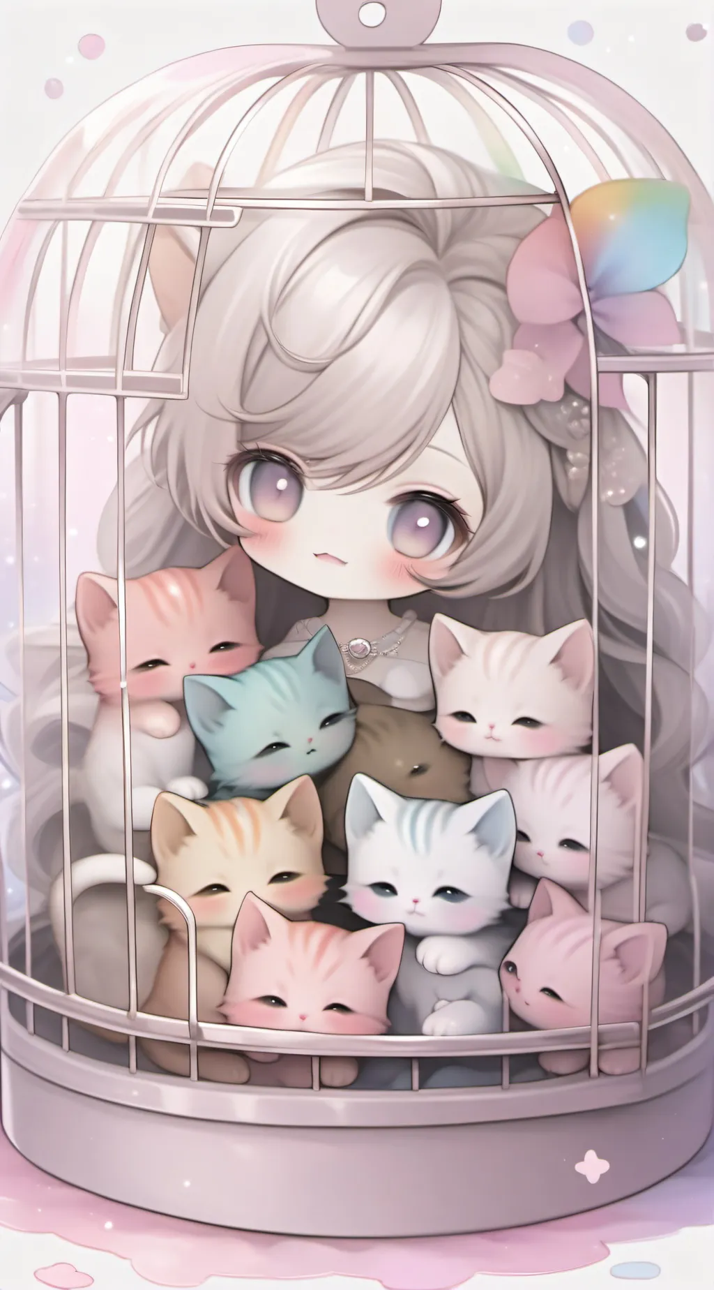 ai character: Cats background