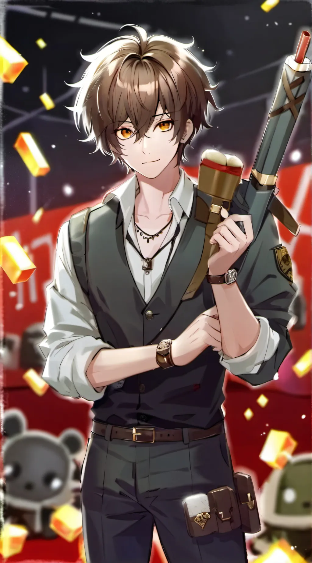 ai character: leonte background