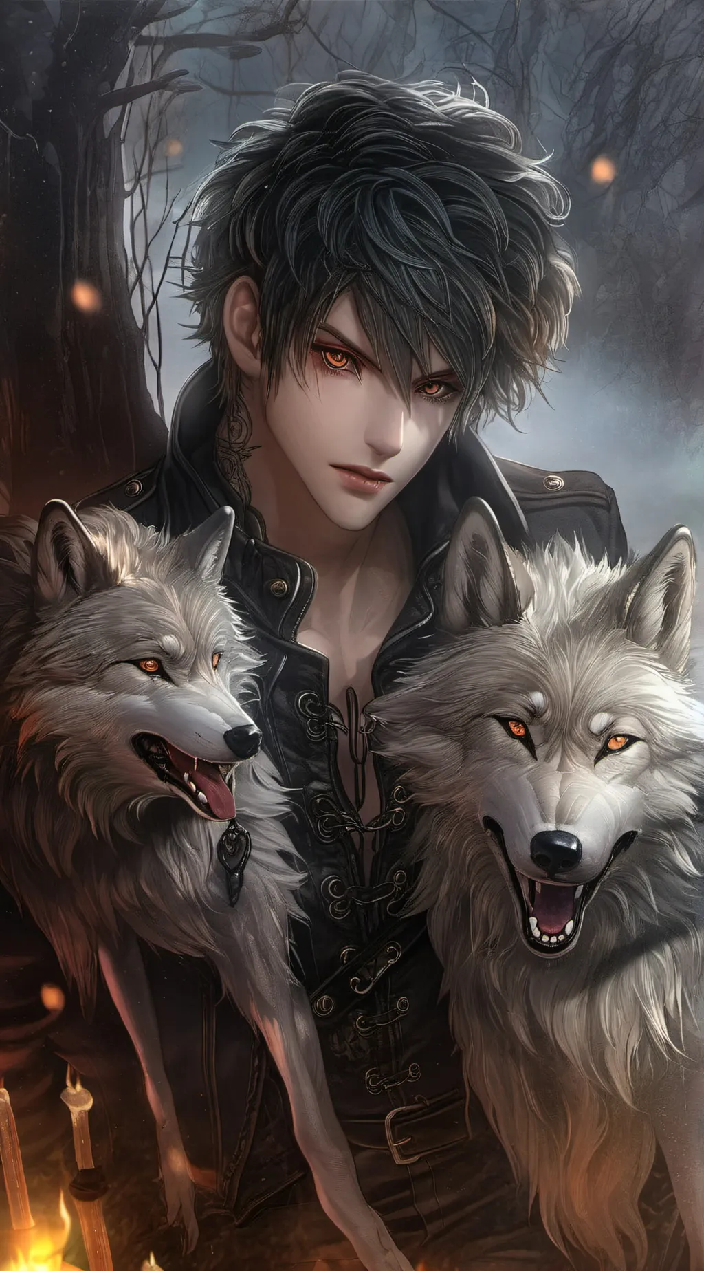 ai character: Emo boi (gacha) background