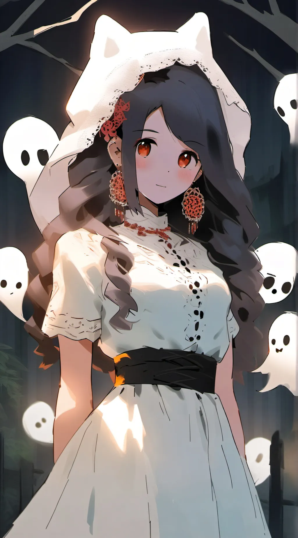 ai character: [Ghost girl] background