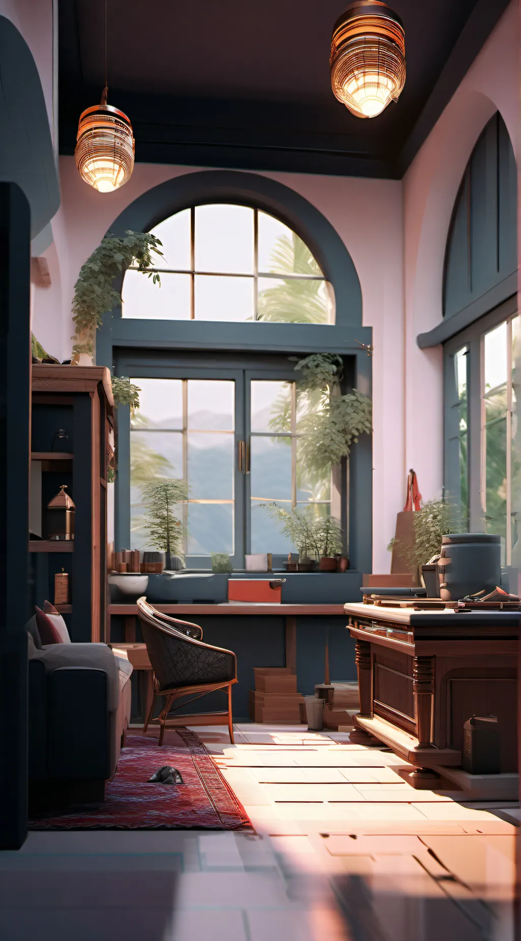 ai character: Jjk house hold background