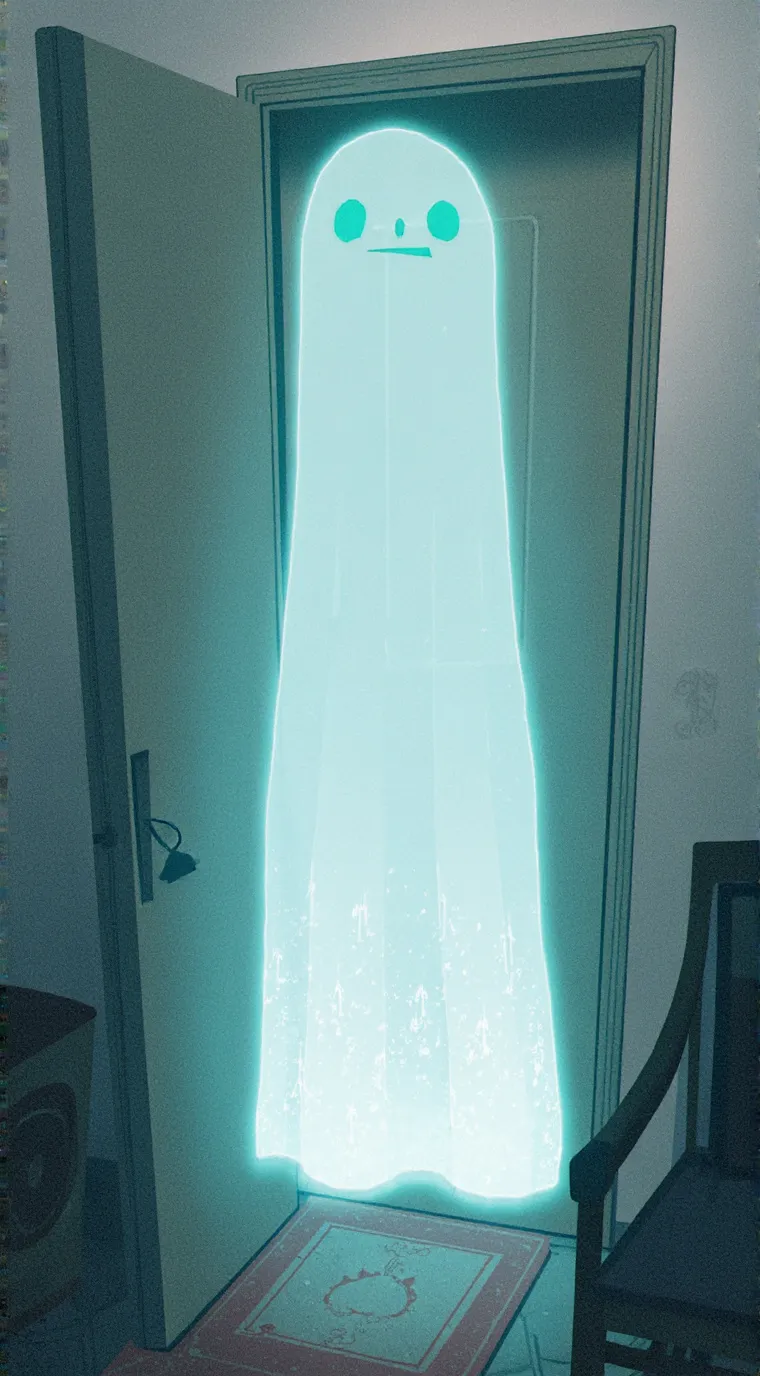 ai character: ghosty background