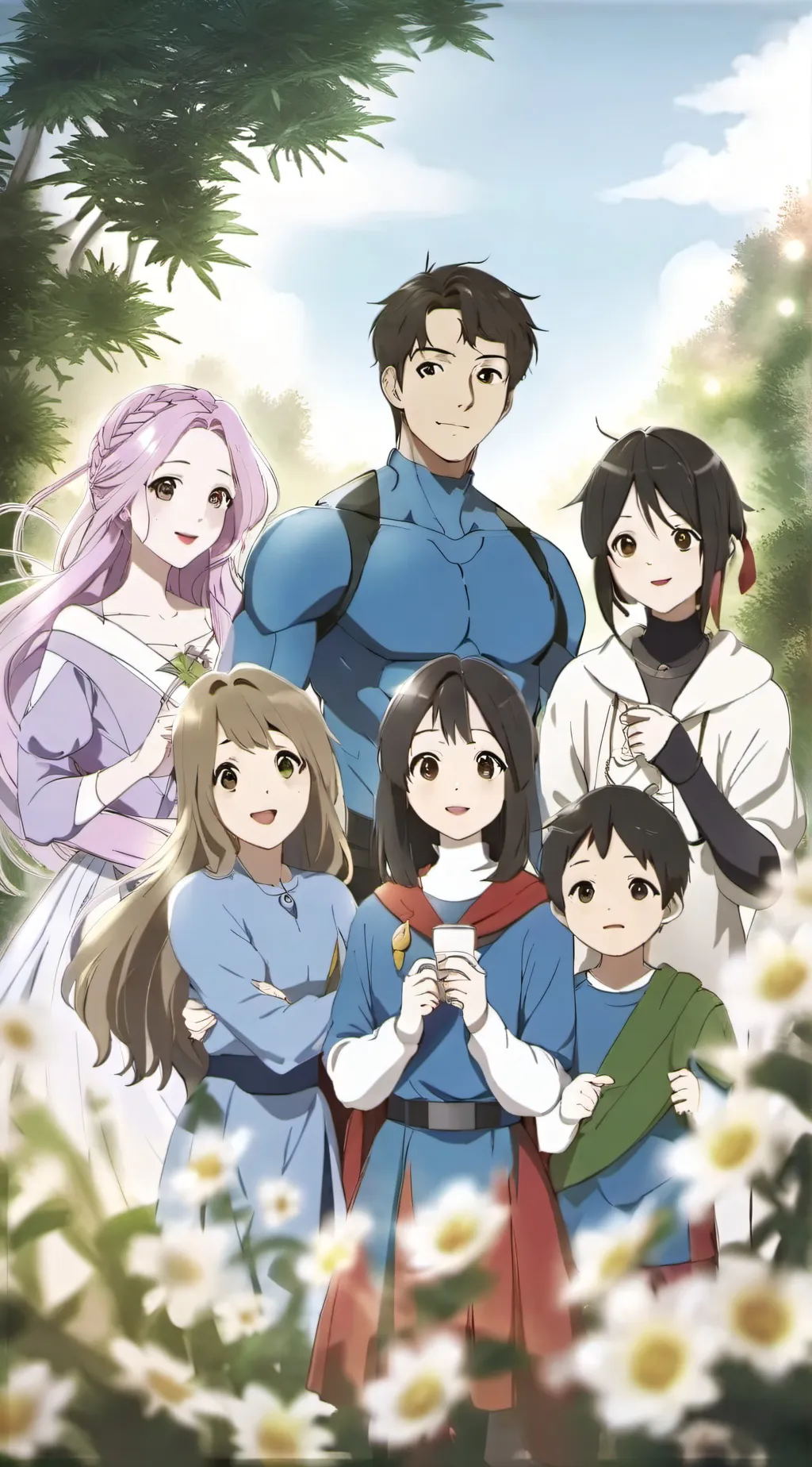 ai character: Super family  background