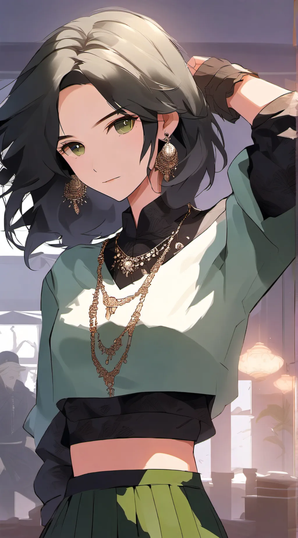 ai character: Hogwarts love background