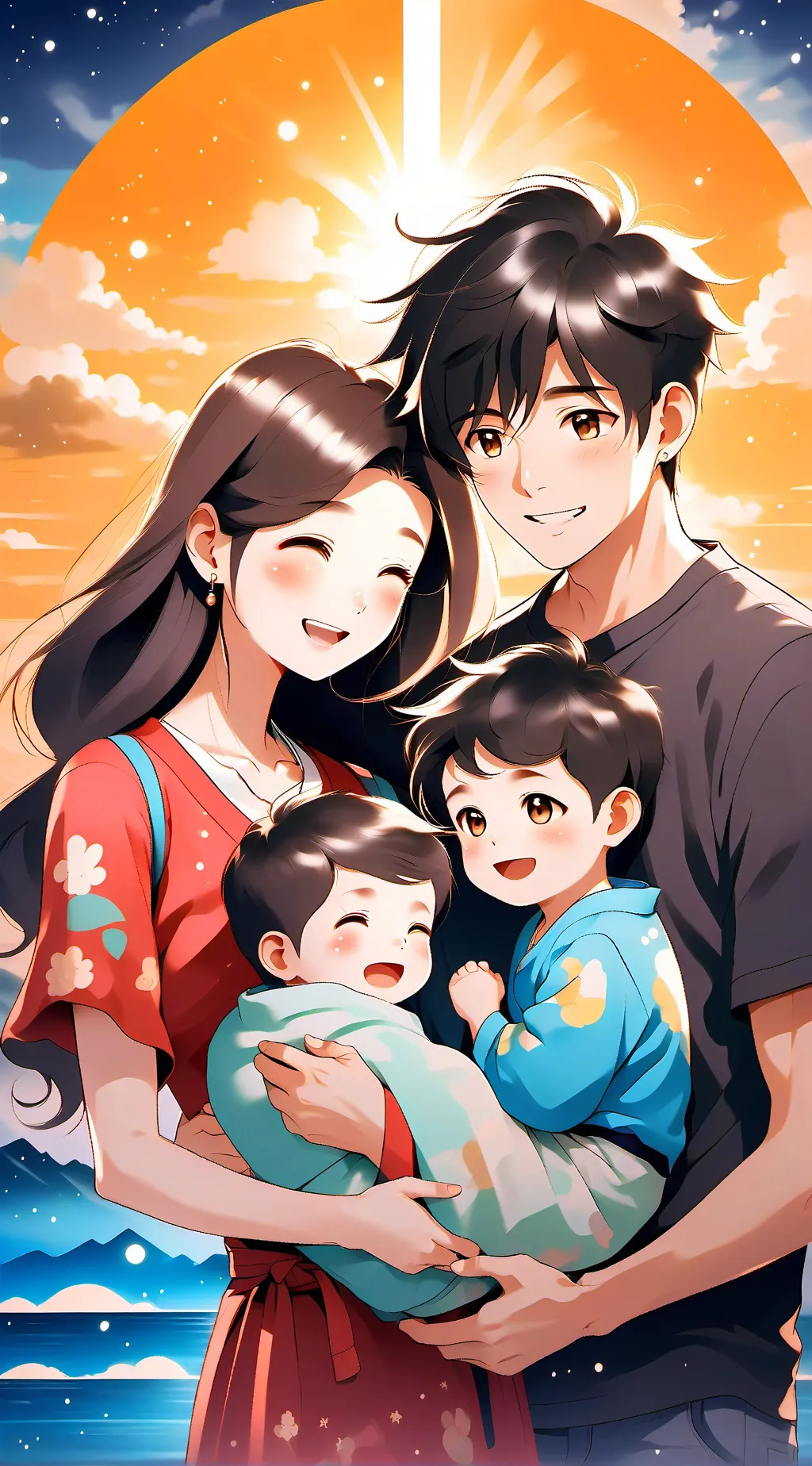 ai character: Newborn (you) background