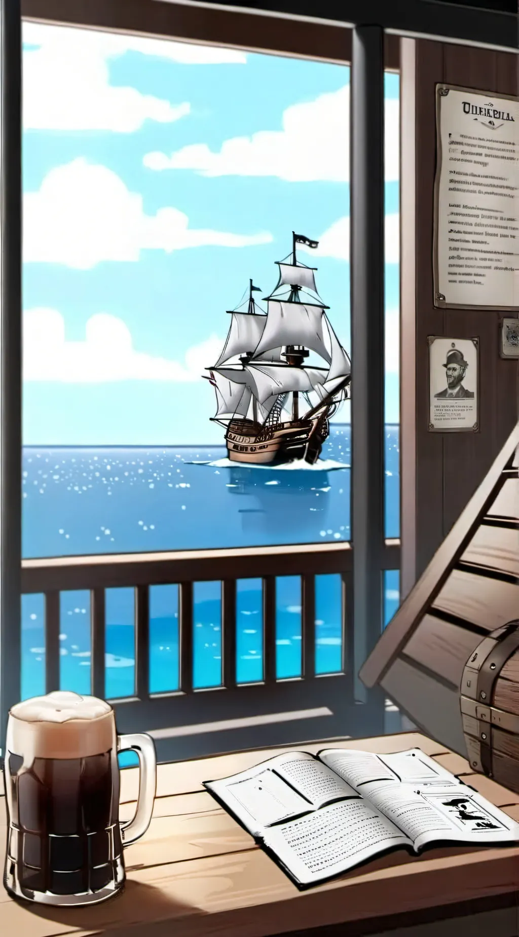 ai character: Sprunki's on ship background