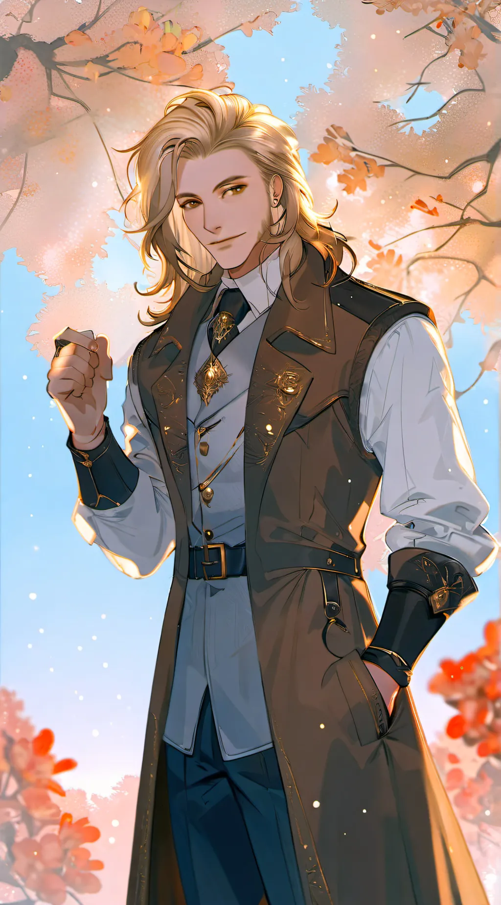 ai character: August willow  background