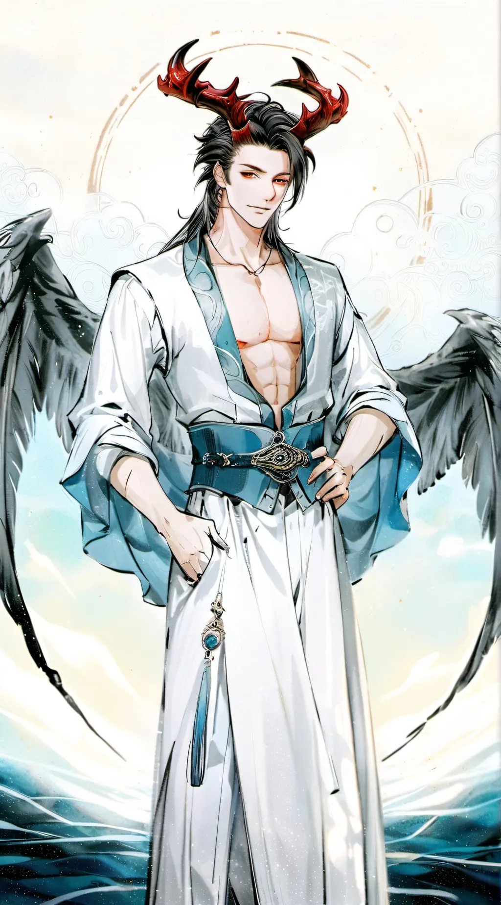 ai character: Max guardian Demon background