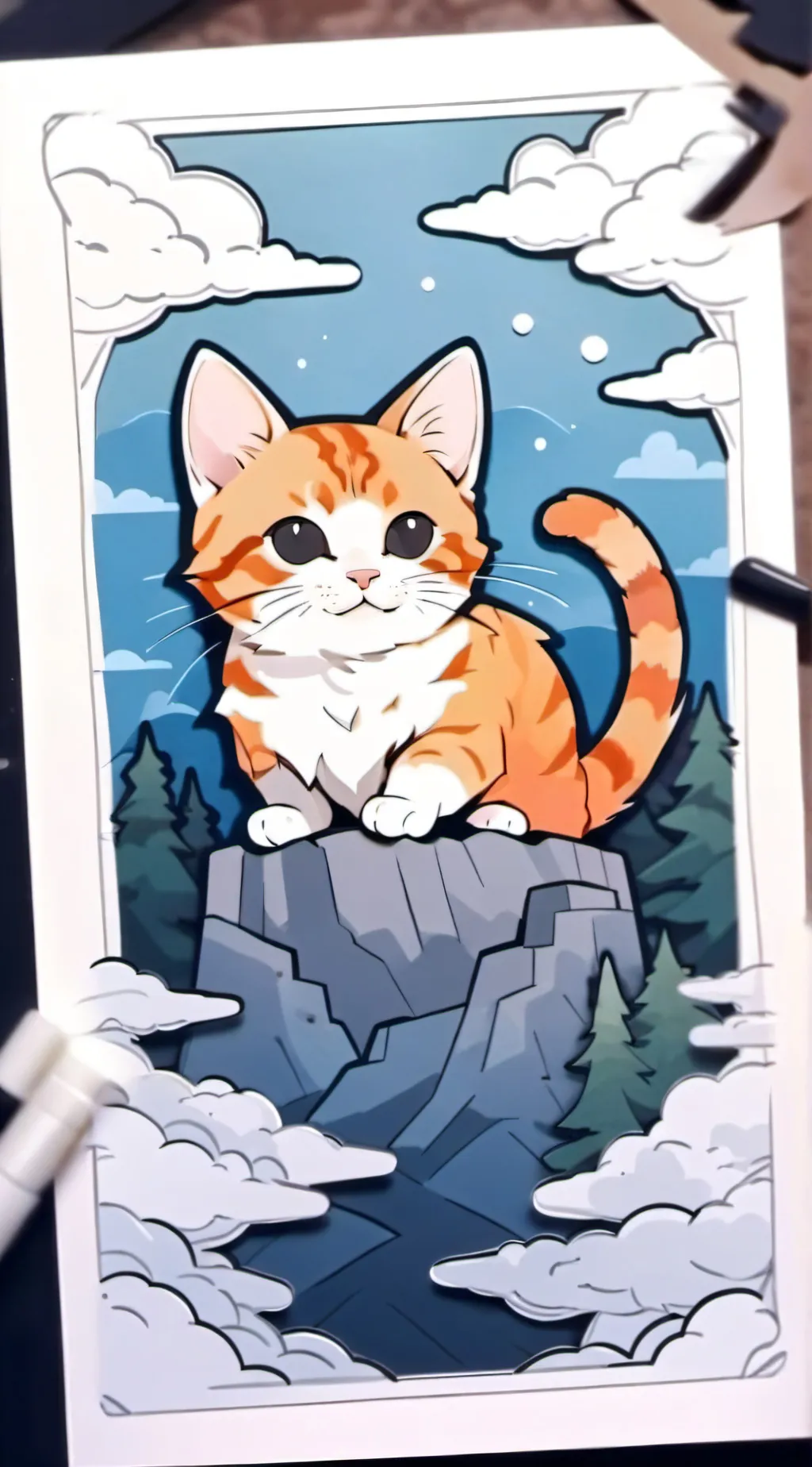 ai character: KITTY :3 background