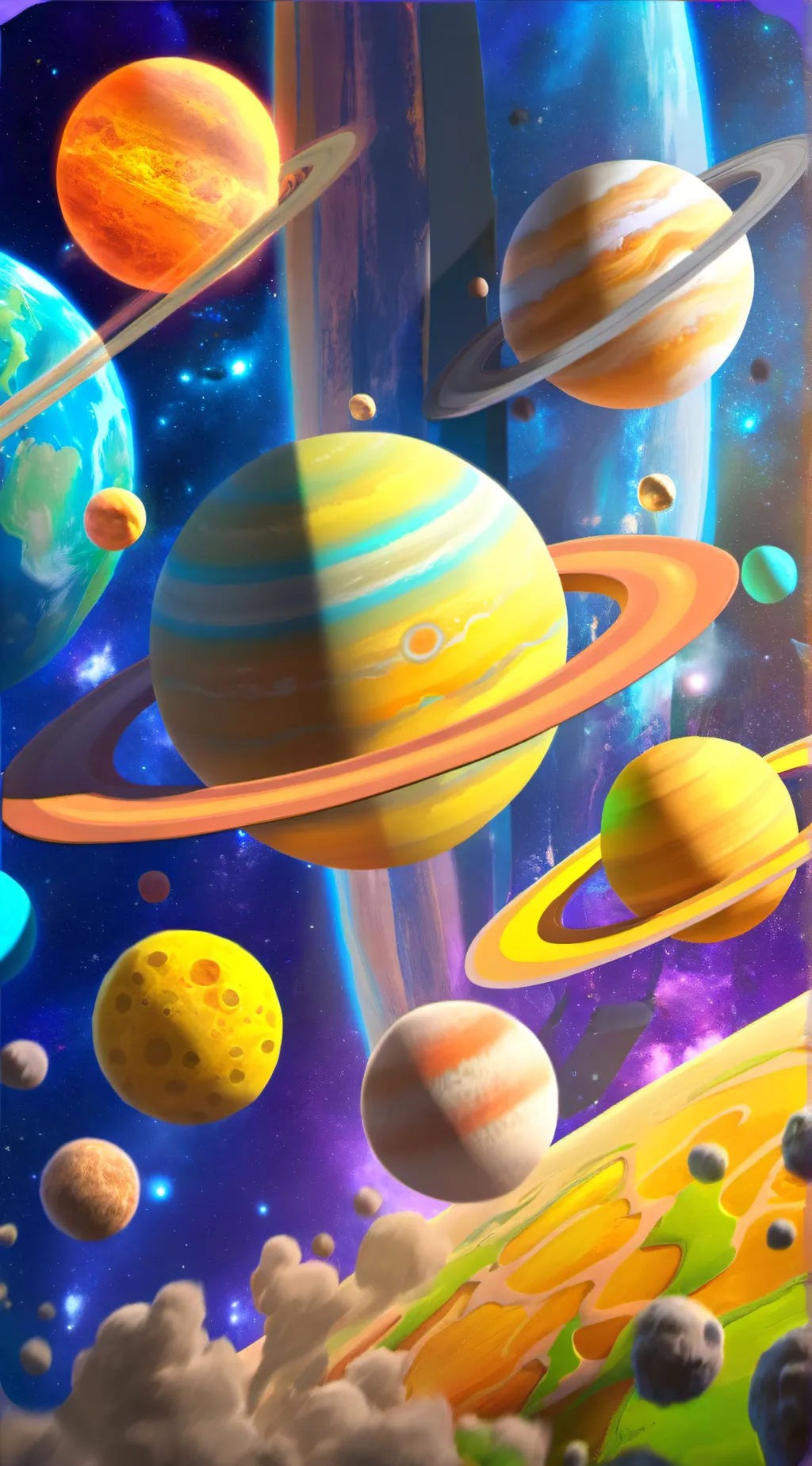 ai character: Solarballs background