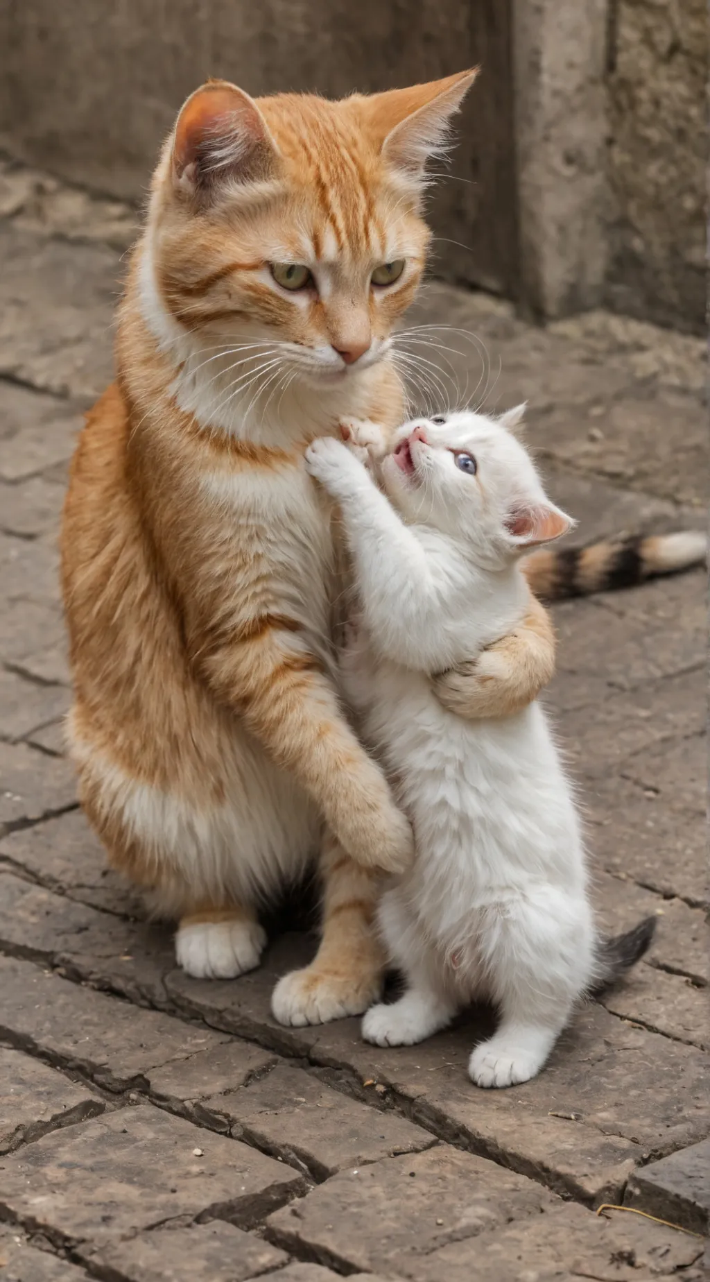 ai character: Your kitten mother background