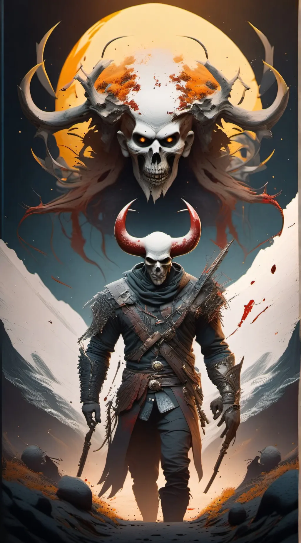 ai character: Fpe scary au background